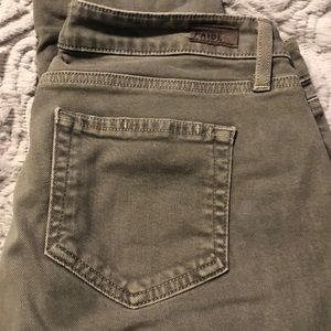 PAIGE green jeans